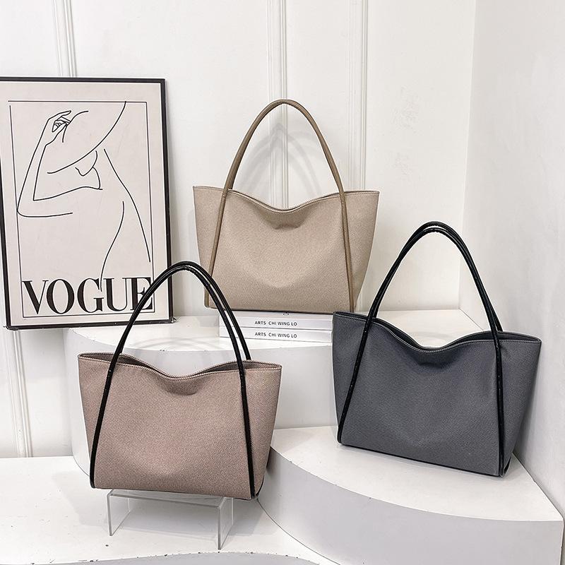 Winter new canvas tote bag shoulder women's bag portable large capacity women's backpack fashionable versatile bag