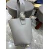 Bolso Mujer Nuevo Cubo de Piedra Bolso Cubo Cuero Importado Un Hombro Cruzado Portátil Gran Capacidad
