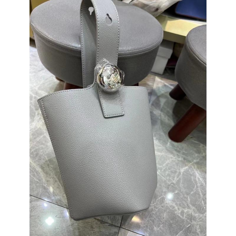 Bolso Mujer Nuevo Cubo de Piedra Bolso Cubo Cuero Importado Un Hombro Cruzado Portátil Gran Capacidad