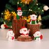 Christmas Mini Resin Figurines Christmas Decorations Ornament Desktop Cute Santa Clause Snowman Elk Ornament Navidad Xmas Decor