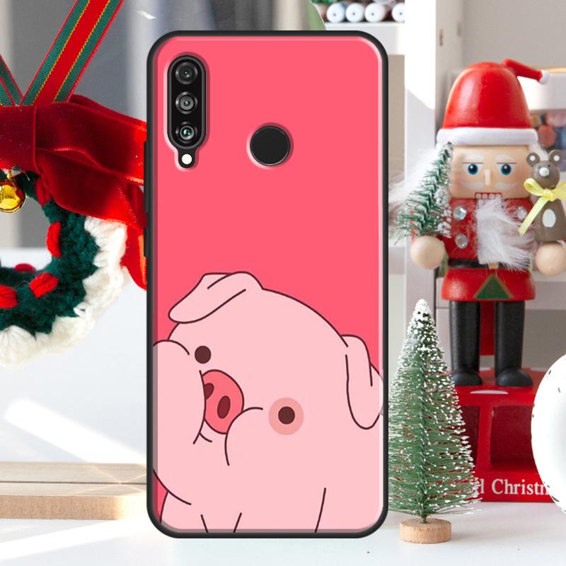 Cartoon Pig For Huawei Nova 5T 9 10 SE 7i 8i 11i 12i Y73 Y72 Y61 Y91 Y60 Y70 Y90 P20 P40 P30 Lite Case