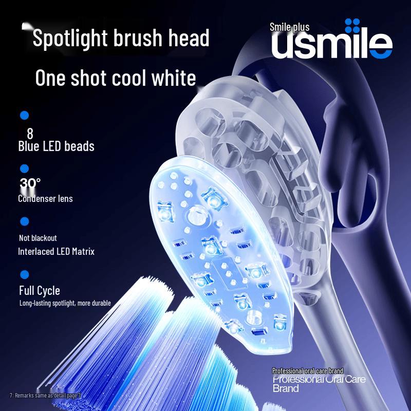 Usmile L30 Blue Light Whitening Electric Toothbrush Head CN plug (adapter included)