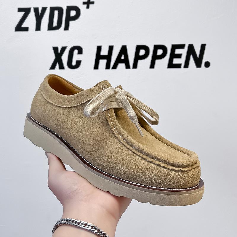 

2025 весна мужская повседневная мода мужская обувь внутренняя высота увеличение инструментальная мужская обувь британский стиль популярная мужская обувь 66623-A 38