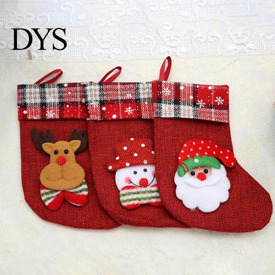 Snowman Party Supplies Christmas Stocking Pendant with Hanging Rope, Lightweight Santa/Snowman/Elk Fillers Decoration, Decorative Decor for