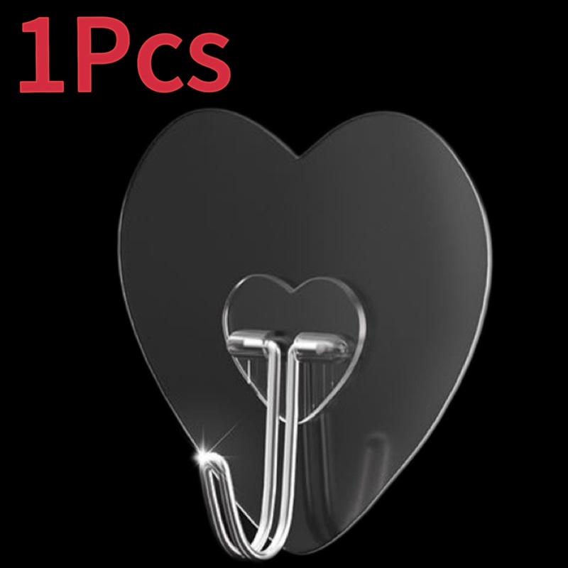 

1-20 шт прозрачные прочные самоклеящиеся крючки из нержавеющей стали многоцелевые крючки для хранения вешалка для кухни ванной двери стены