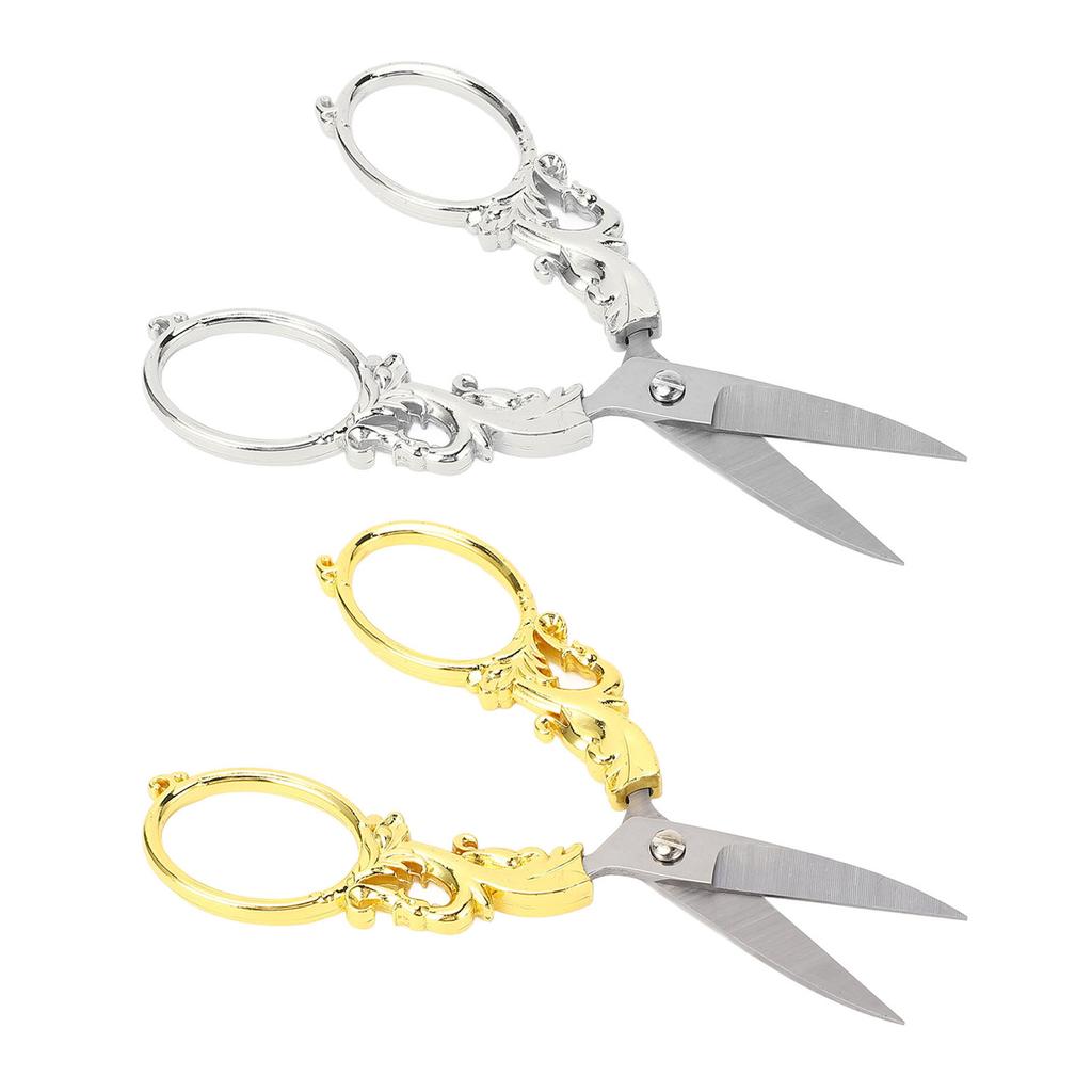 Embroidery Scissors Retro Stainless Steel Multifunctional Portable Scissors Shear Sewing Supplies