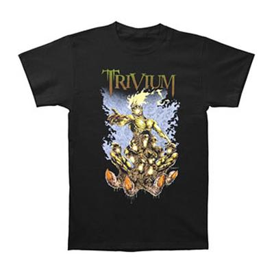 Herren Trivium Crusade Nordamerika Sommer 2007 Tour T-Shirt Klein Schwarz