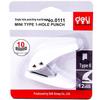Deli 0111 Single Hole Puncher 5-Pack CN plug (adapter included)