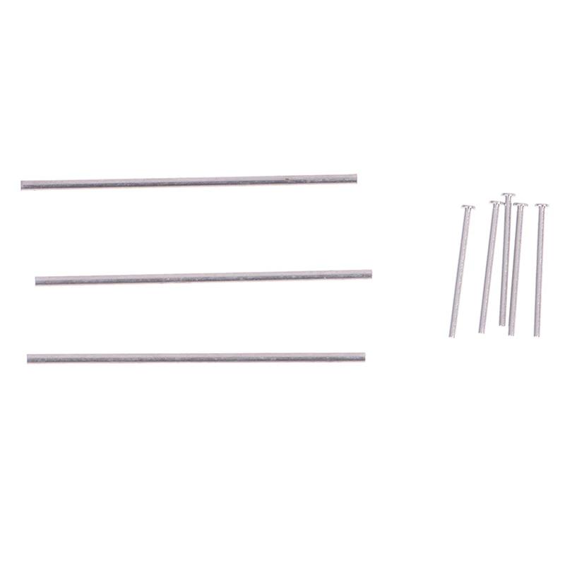 1set 1/64 0. 8x25mm/28mm 1: 64 Car Alloy Wheels Axle Hollow Shaft W Nails Pin for HW/Matchbox/Tomeca Model Cars