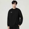 Li Ning Sweatshirts Unisex Black Crew Neck Moderate Regular AWDVG85-1