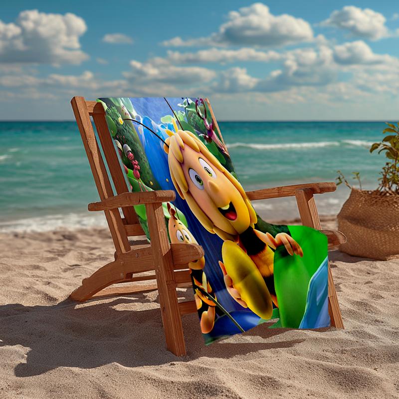 Ultra-Soft Beach Towel with Mario Theme,Ideal for Pool - Camping, Diving - Perfect Travel Essential, Vibrant Beach Towel.