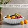 Large Decorative Bowl,Modern Handicraft Bowls Decorative Fruit Bowl for Kitchen Counter,Stylish Key Bowl for Entry Table