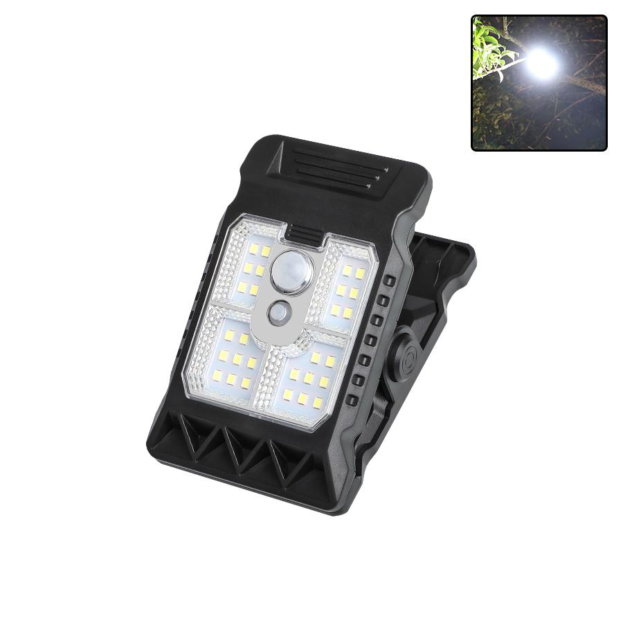 Portable LED Solar Clip Lamp Intelligent Sensing Solar Lamp Outdoor Courtyard Fence Clip Lamp Easy to install Night Lighting