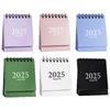 2026 Simple Calendar Small Desk Calendar Creative Coil Calendar Planner Desktop Decoration Office Stationery