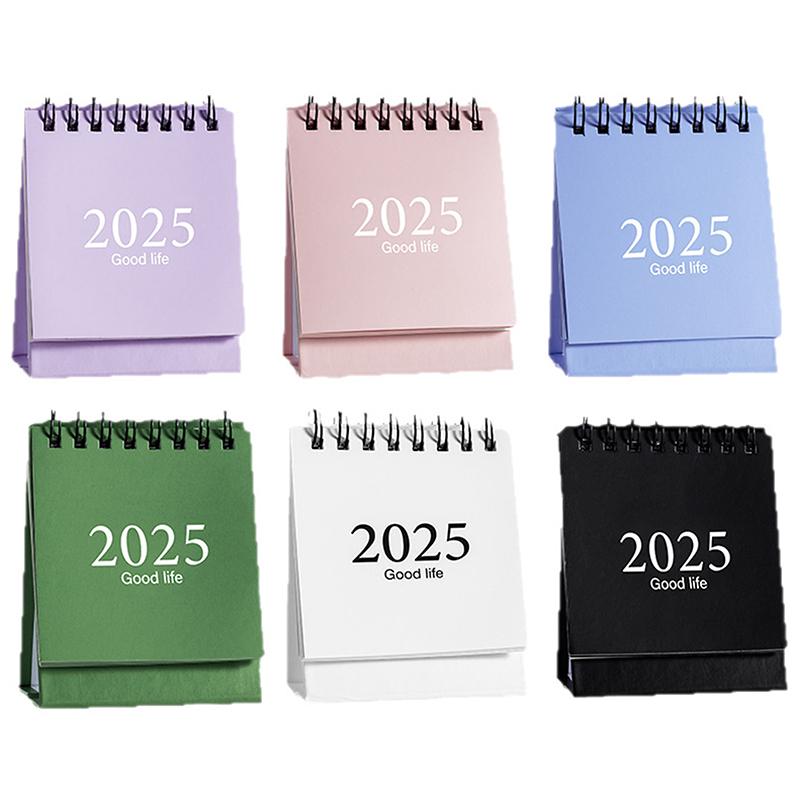 2026 Simple Calendar Small Desk Calendar Creative Coil Calendar Planner Desktop Decoration Office Stationery