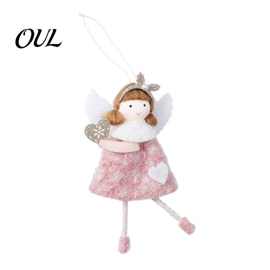 Cute Angel Keepsake for Christmas Plush Doll Ornament, Xmas Tree Decorative Ornament Pendant Tree, Winter Holiday Home Party Decor Easy Hanging