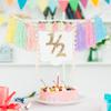 1/2 Birthday High Chair Banner Backdrop Decor Party for Celebration