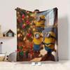 1Pc Minions Bananas Party Blanket Soft And Comfortable Casual Warm Camping Travel Christmas Halloween Gift M91750