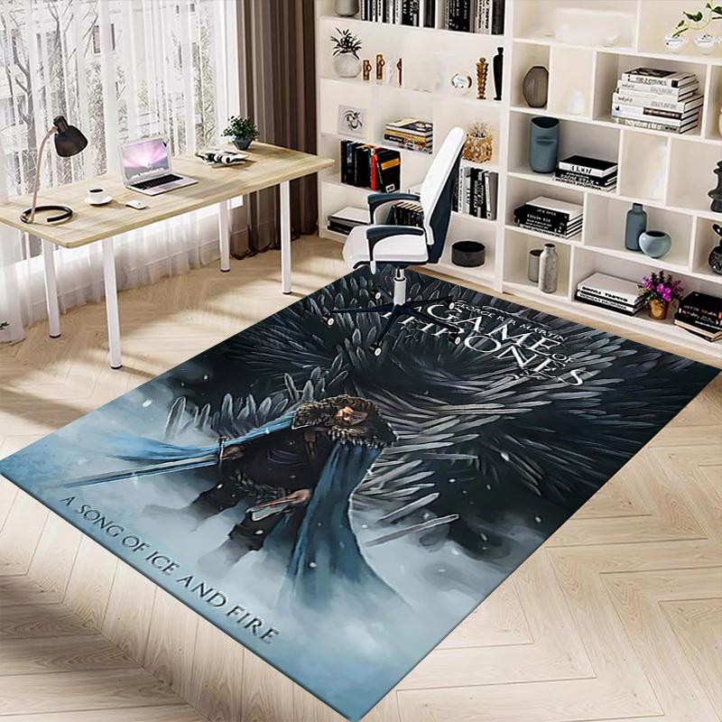 1pc Game of Thrones A Song of Ice and Fire Carpet Office Rug Mat Home Decor Area Carpet Festival Gift Office desk chair carpet Longlasting Material
