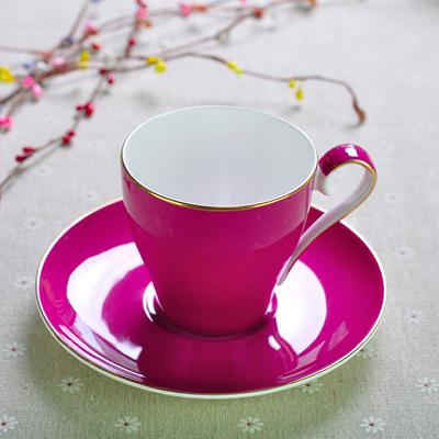 220ML, set tazza e piattino da caffè in porcellana d'ossa colorata, set tazze nespresso, tazze caffè termos tazza da caffè, set tazze cappuccino