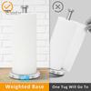 Countertop Paper Towel Holder with Weighted Anti-Slip Base Rust-Proof Corrosion Resistant Stainless Steel Paper Towel Holder