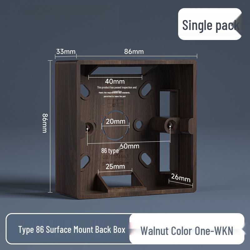 Gold Type 86 Surface/Concealed Mount Socket Box for Wall Wiring