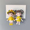 Custom Celebrity Couple Character Fridge Magnet - Creative Wedding Door Decoration & Message Holder
