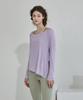 Debiweeo Soft Boat Neck Slit Cover-Up Devi-T0079-Lavender
