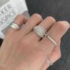 Art Deco Geometric Ring Retro Niche Design Multi-layer Thin Glitter Line Ring Female Fashion Personality Cold Wind Senior Sense Hand Jewellery