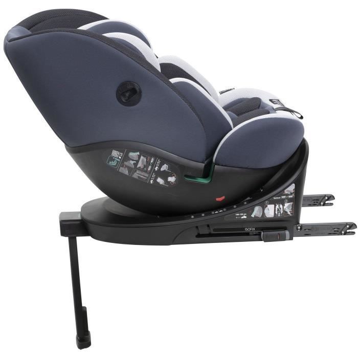 Siège-auto - CHICCO - EVERONE - Groupe 0/1/2/3 - I-Size - Pivotant - Inclinable - Réducteur - Silver