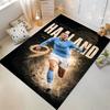 "Football Player Graphic Blue Sports Rug - Non-slip Rug Suitable for Living Room and Bedroom Sofas"