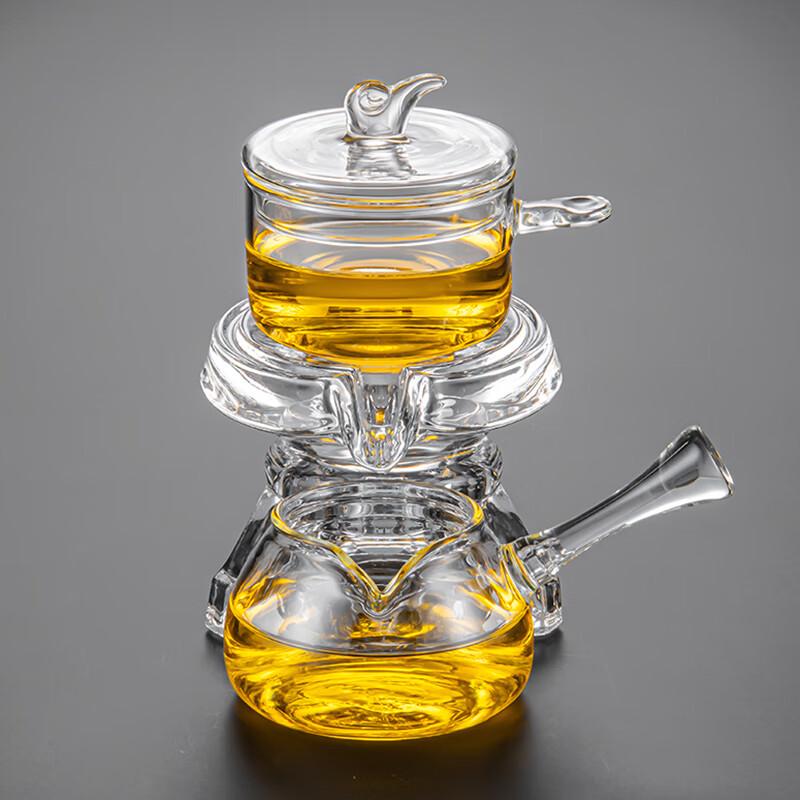 Lainuo Glass Rotating Automatic Tea Set (3-Piece)