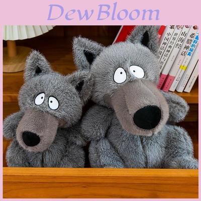Süßes Cartoon Grauer Wolf Plüschtier für Kinder Weiches Kuscheltier Geschenk
