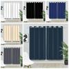 Solid Color Curtains Simple Style Window Can Be Bedroom Living Room Interior Curtain Blackout Polyester Ideal For Area
