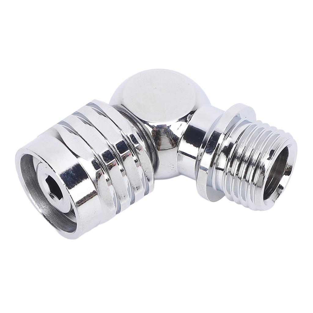Diving Regulator Connector 110 Degree Angle Stainless Steel Rotating Adapter for Second Stage Regulator