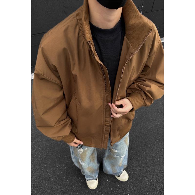 Giacca Bomber da Uomo Vestibilità Larga Corta Streetwear