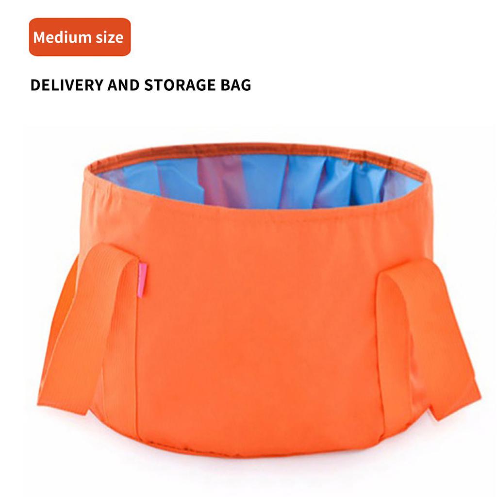 Foldable Water Basin Foot Soak Bucket Foot soak Bag Multifunctional Bucket Foldable portable footbath Nice a must-have for travel for Home