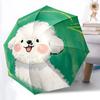 1pc Puppy Pet Automatic Folding Umbrella - Compact 8-Rib Design, Durable Plastic & Iron, Lightweight for Outdoor Daily Use140