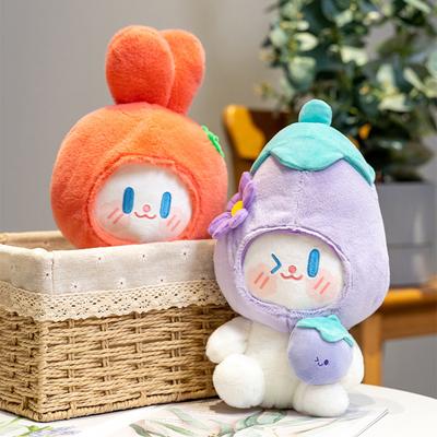 New Cute Vegetable Spirit Rabbit Doll Plush Toy Doll, Trendy Table Sofa Companion