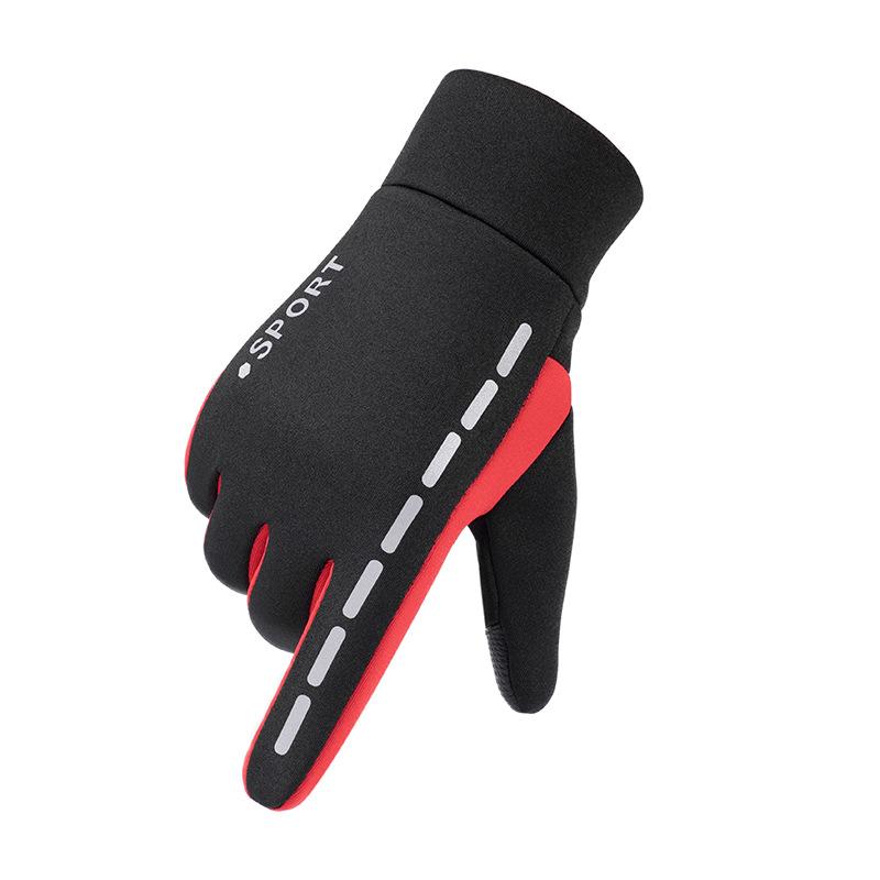 Mănuși cu ecran tactil Mănuși calde pentru bărbați de iarnă din pluș Impermeabil și rezistent la vânt Alpinism Ciclism Motocicletă Mănuși de călărie în aer liber