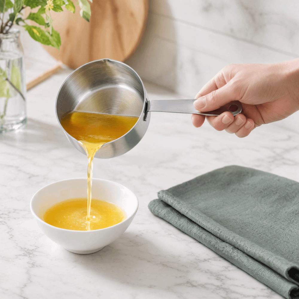 Stainless Steel Butter Warmer Silver Milk Pot Durable Stainless Steel Saucepan Heating Sauces