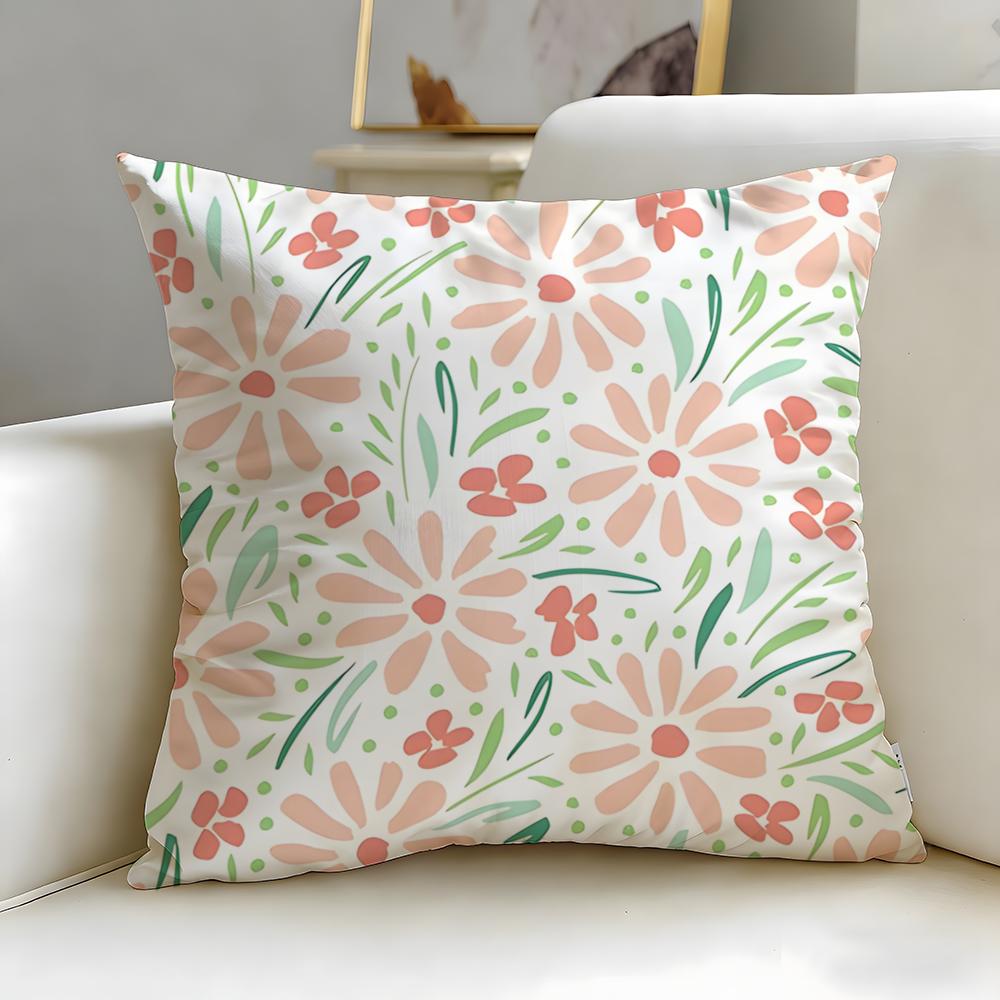 Tiedye Cushion Cover Soft EasyWash Pillow Case Versatile for Couch Bed Travel and Office