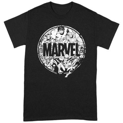 Marvel Unisex Tričko s postavami pre dospelých