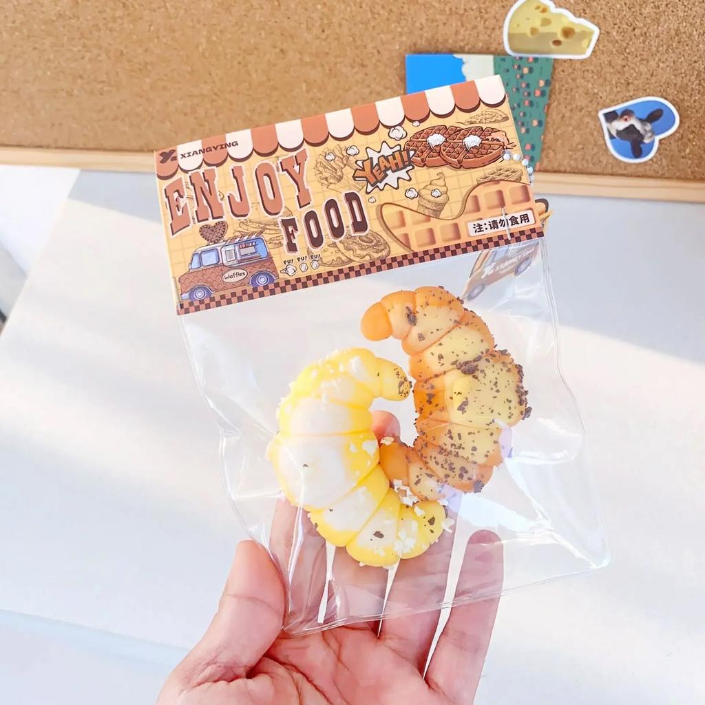 Squishy Food Creative Kids Fidget Toy Simulation exquisite Waffle  Bread Toast Donuts Slow Rising Squeeze Stress Relief Toys