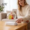 Winter Wonderland Table Ornament Magnetic Levitating Santa Claus Tree with LED Light, Lighted Rotating Floating Unique Seasonal Display Christmas