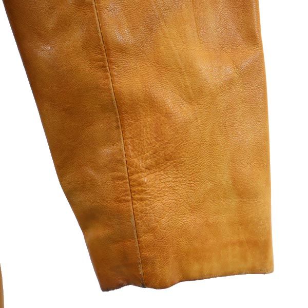 VERA PELLE Made In Italy Genuine Leather Leather Jacket S Camel Women Used
