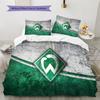 Sportverein Werder Bremen Pattern Bedding Quilt Set  Home Decoration  Gift (1 * duvet cover + 2 * pillowcase  without core)