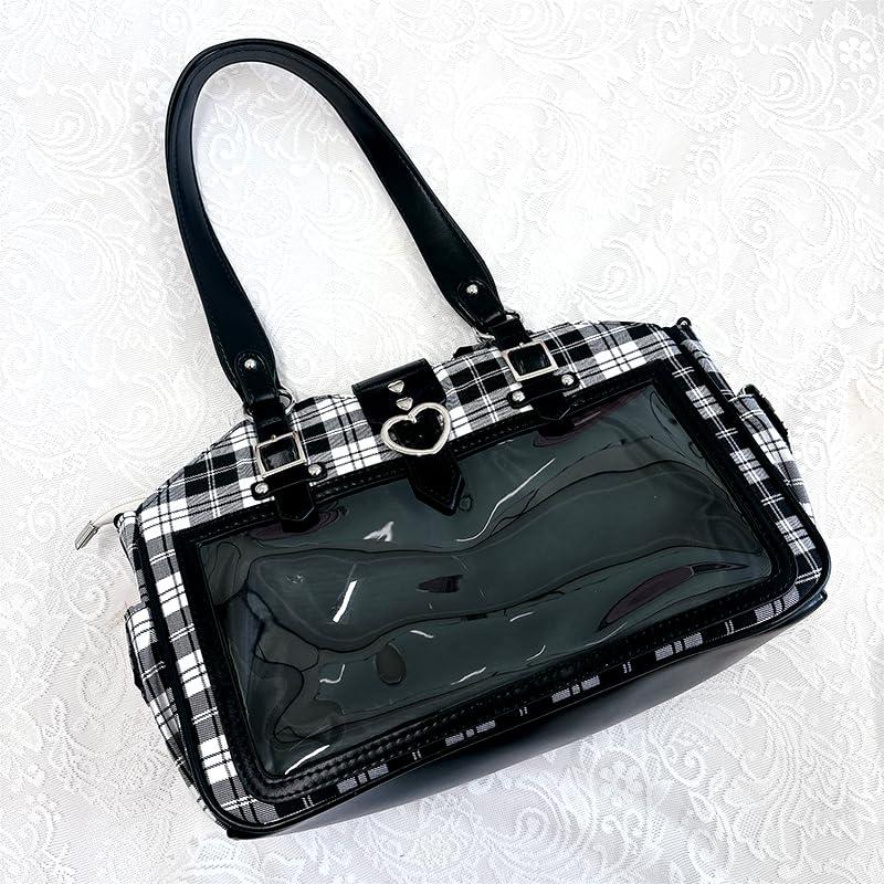 

Plaid Ita Otakatsu Goods Otakatsu Itaba Itaba Ita Bag Clear Bag [Lucky Ying] Bag/Black g.triger [Item]
