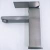 Gray Stainless Steel Faucet Washbasin Household Hot and Cold Water Bathroom Countertop Basin