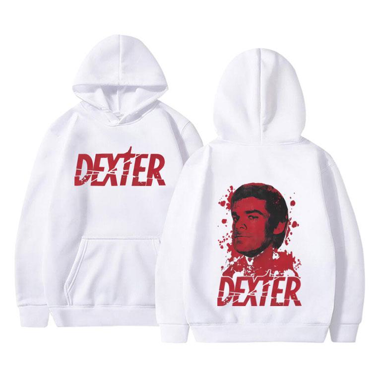 TV Play Dexter Morgan Graphic Hoodie Men Women Clothing Fashion Retro Pullover Hoodies Unisex Casual Fleece Cotton Sweatshirt